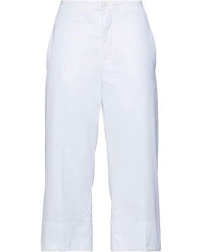 European Culture Pantaloni Cropped - Bianco