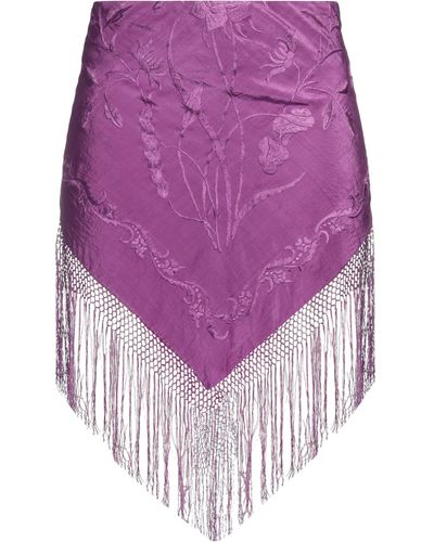 Conner Ives Mini Skirt - Purple