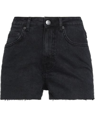 NA-KD Denim Shorts - Black