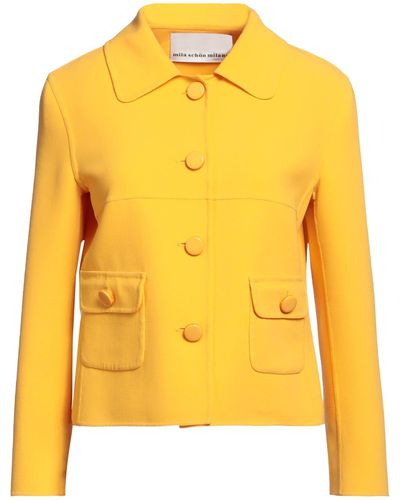 Mila Schon Suit Jacket - Yellow
