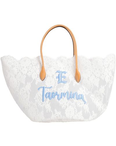 Ermanno Scervino Handbag Textile Fibres, Leather - White