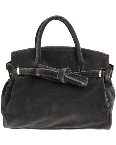 Mia Bag Handbag Textile Fibers - Black