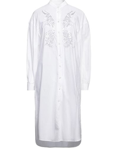 Stella Jean Midi-Kleid - Weiß