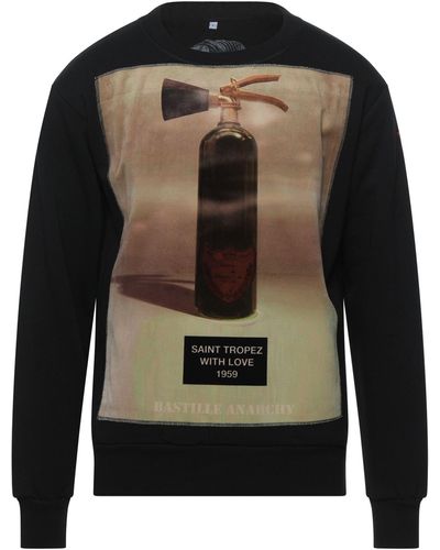 Bastille Sand Sweatshirt Cotton, Polyester - Black