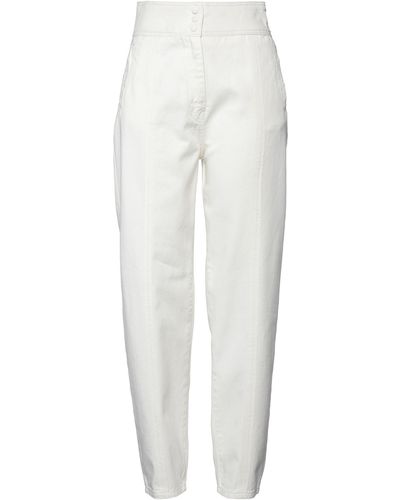 Twin Set Pantaloni Jeans - Bianco