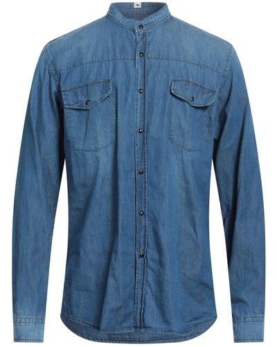 Macchia J Camicia Jeans - Blu