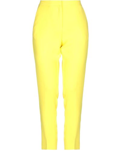 SIMONA CORSELLINI Trousers - Yellow