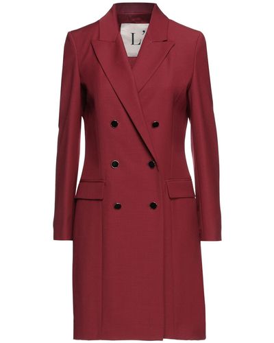 L'Autre Chose Overcoat & Trench Coat - Red