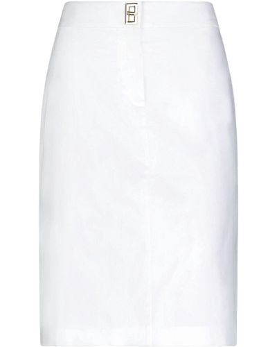 Boutique Moschino Midi Skirt - White