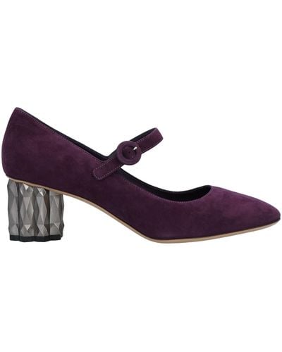 Ferragamo Court Shoes Calfskin - Purple