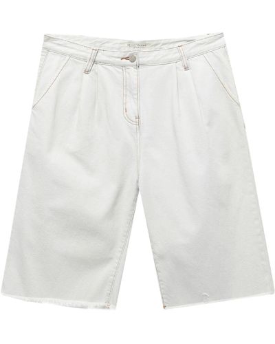 WEILI ZHENG Denim Shorts - White