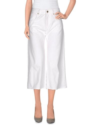 TRUE NYC Cropped Trousers - White