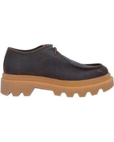 Voile Blanche Lace-up Shoes - Brown