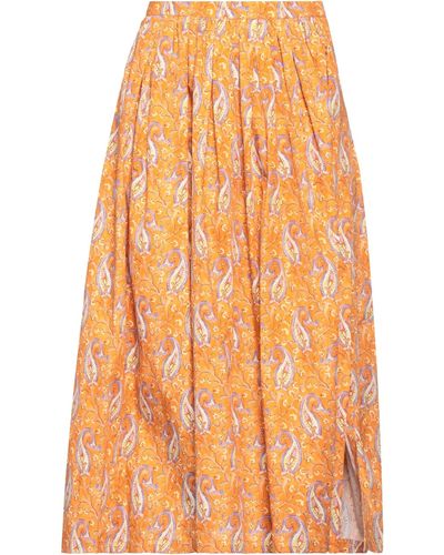 Maliparmi Midi Skirt - Orange