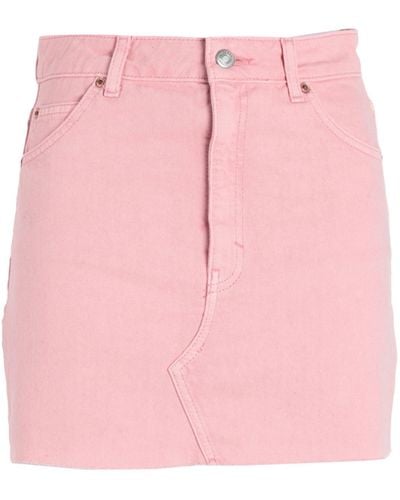 TOPSHOP Denim Skirt - Pink