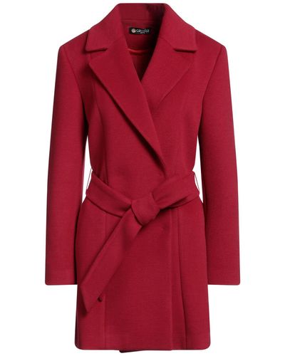 Camilla Coat Polyester, Viscose, Elastane - Red