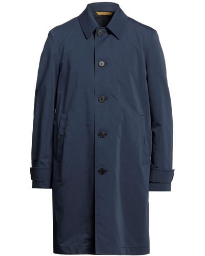 Canali Overcoat & Trench Coat - Blue