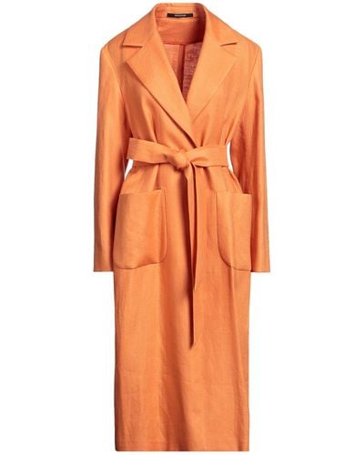 Tagliatore 0205 Overcoat & Trench Coat - Orange