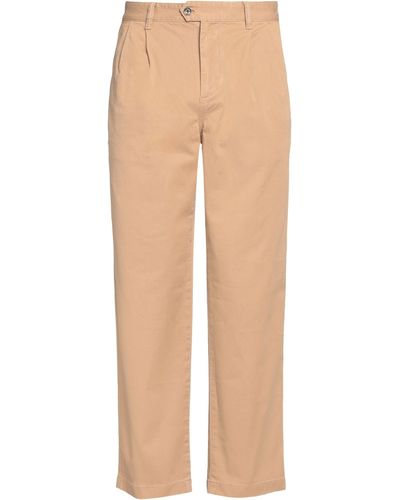 Tommy Hilfiger Sand Trousers Cotton, Elastane - Natural