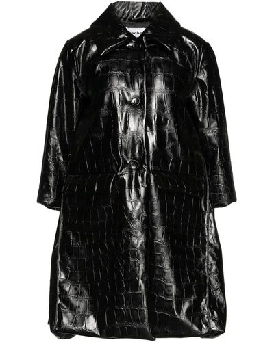 Hache Coat Polyester, Polyurethane - Black