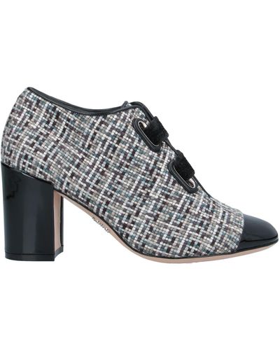 Rodo Slate Lace-Up Shoes Textile Fibers - Gray