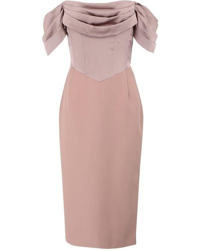 Lavish Alice Midi Dress - Pink