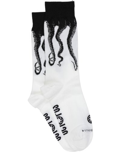 Octopus Socks & Hosiery - White