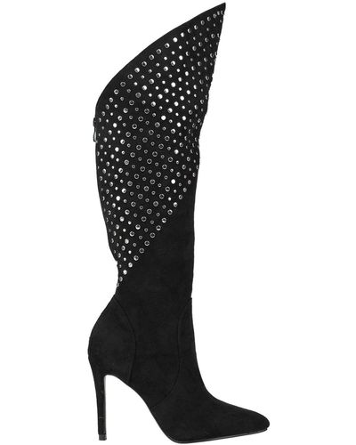 Sexy Woman Knee Boots - Black