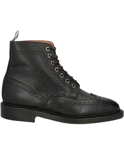 Thom Browne Ankle Boots Leather - Black
