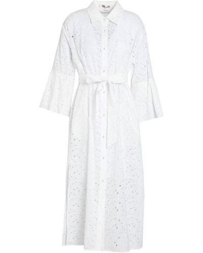 Diane von Furstenberg Midi-Kleid - Weiß