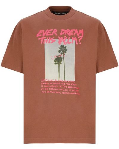 Palm Angels T-shirts - Braun