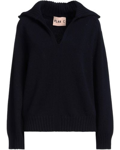 Plan C Midnight Sweater Wool, Cashmere - Black