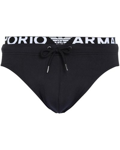 Emporio Armani Bikini Bottoms & Swim Briefs - Black