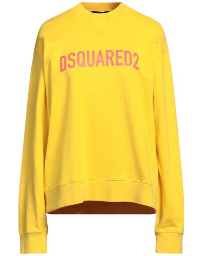 DSquared² Sweatshirt Cotton - Yellow