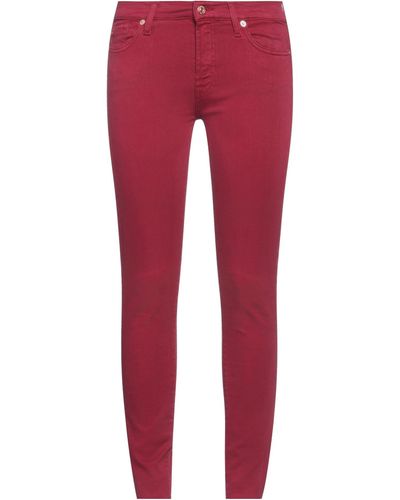 7 For All Mankind Trouser - Red