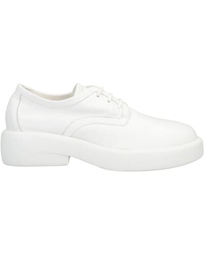 Elena Iachi Lace-Up Shoes Soft Leather - White