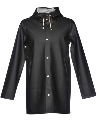Stutterheim Overcoat & Trench Coat - Black