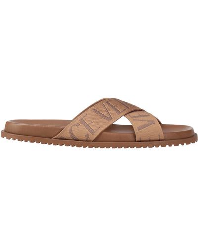 Versace Sandals Textile Fibres - Brown