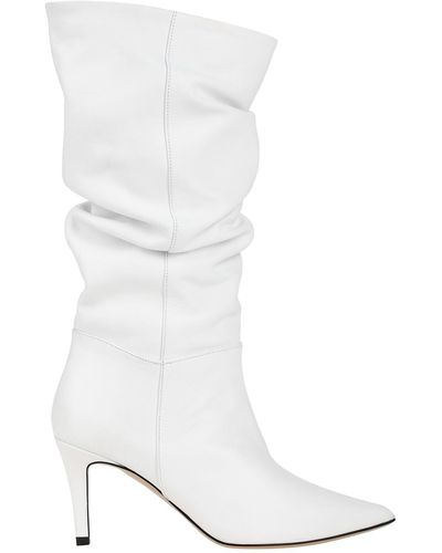 Pinko Knee Boots - White