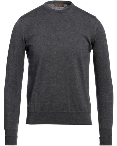 Alpha Massimo Rebecchi Steel Sweater Merino Wool - Gray