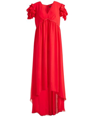 Camilla Midi Dress Polyester - Red