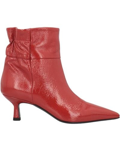 Erika Cavallini Semi Couture Ankle Boots - Red
