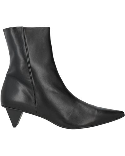 Ras Ankle Boots Leather - Black