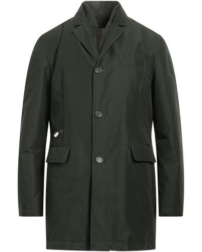 Canali Overcoat & Trench Coat - Green
