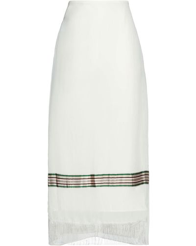 Jil Sander Long Skirt - White