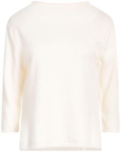 Marella Cream Jumper Wool, Cashmere - White