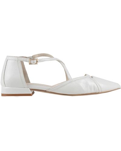Elvio Zanon Ballet Flats - White