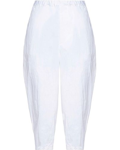 LA HAINE INSIDE US Cropped Trousers - White