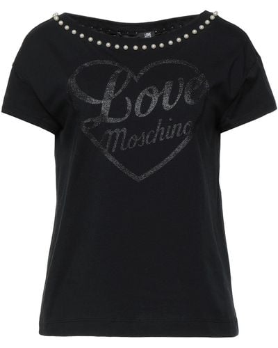 Love Moschino T-shirts - Schwarz