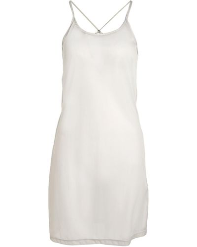 Malloni Light Slip Dress Polyamide - White